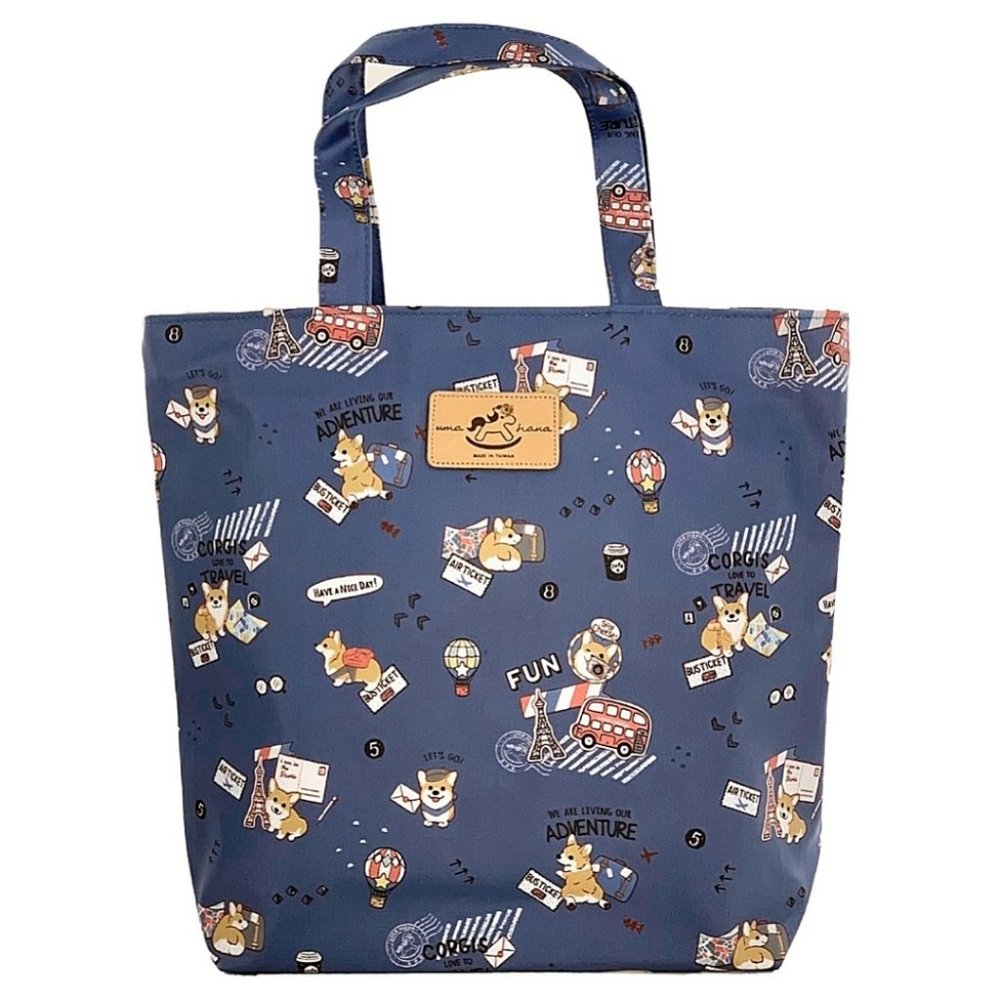 Waterproof Travel Corgi Bucket Tote Hand Bag